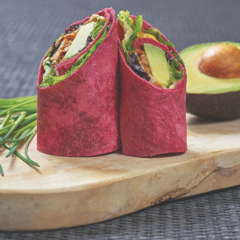 O Natal Vegetariano e Vegan: tortilhas de trigo de beterraba