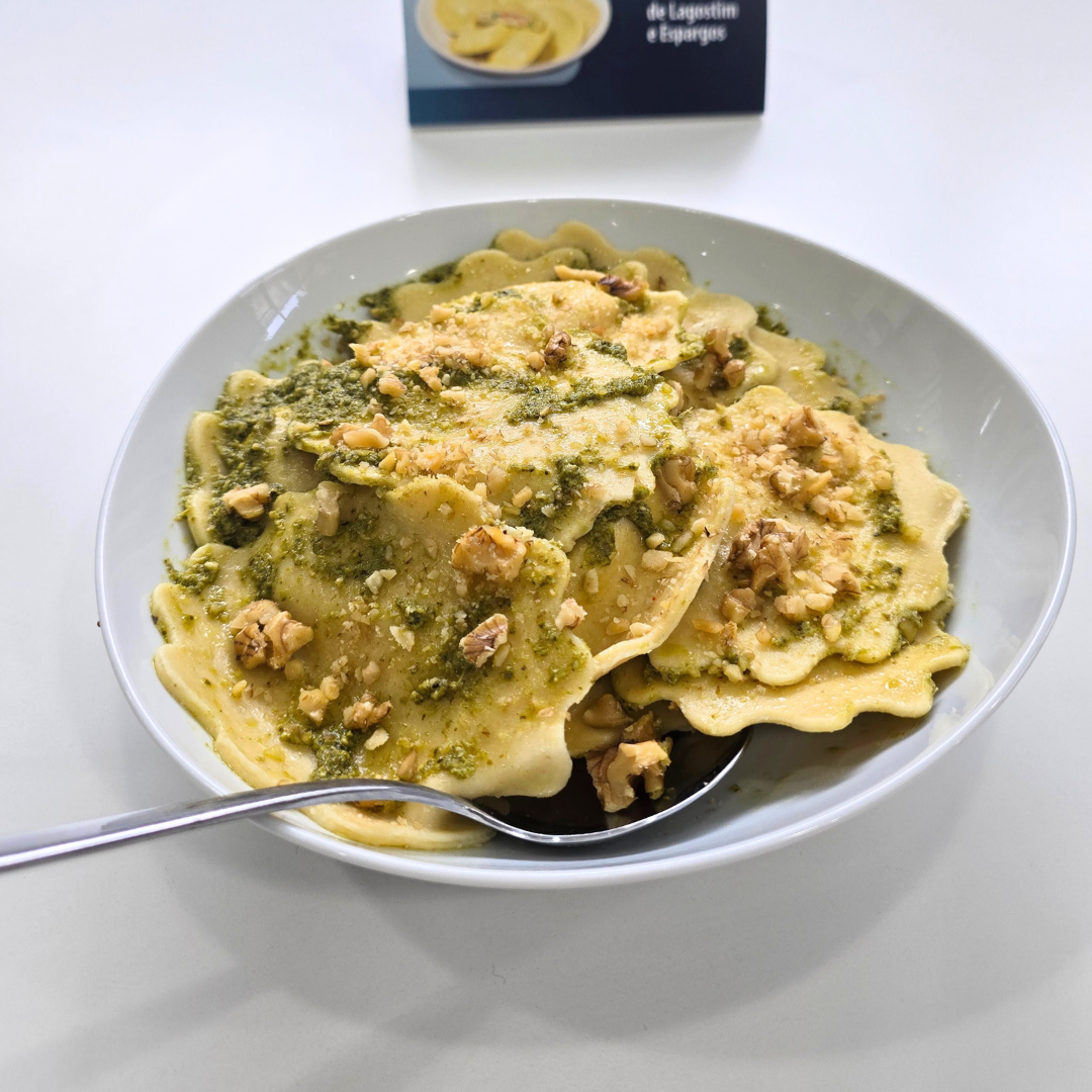 Ravioli de Lagostim e Espargos, novidades sysco.