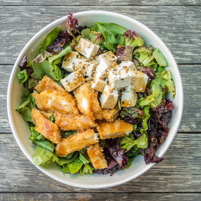 saladas frescas de verão vegetariana