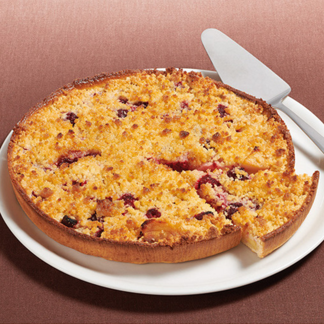Dia Internacional da maçã: crumble e frutos vermelhos