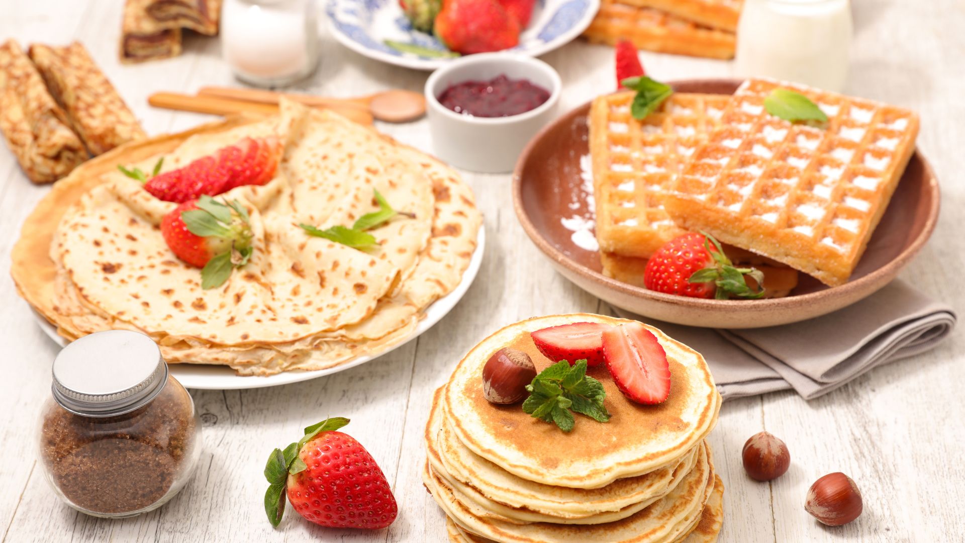 brunch: panquecas, waffles, crepes