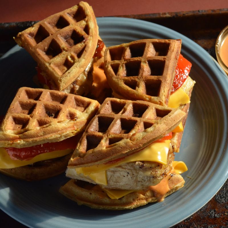 brunch: waffle salgado